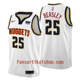 Denver Nuggets Trikot Malik Beasley 25 2018-2019 Nike Weiß Swingman - Herren